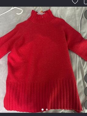 Cozy Red Mockneck Sweater Tunic - NEVER WORN!
